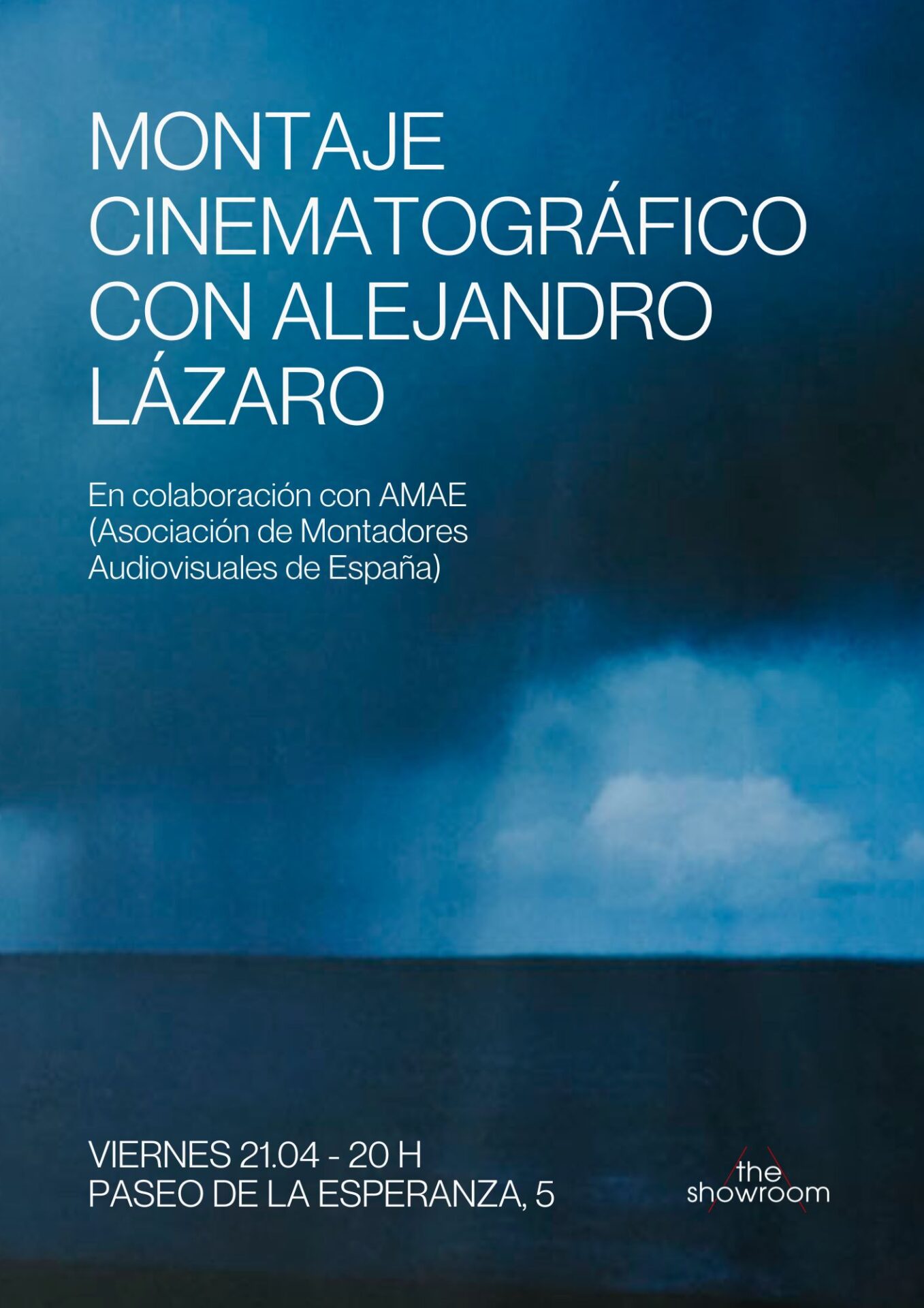 Masterclass montaje cinematográfico con Alejandro Lázaro en Lens