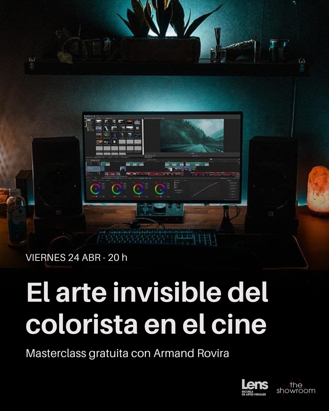Cartel Materclass El Arte Invisible en el Cine de Armand Rovira
