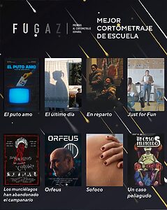 Cartel Premios Fugaz Mejor Cortometraje de Escuela