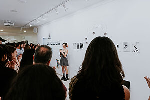 Inauguración "Orientarse en lo incierto" MAPA - Lens Escuela ©Mariana Muñoz